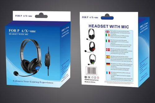 P4 X-ON için Mikrofonlu En İyi Oyun Kulaklığı kablolu kulaklık