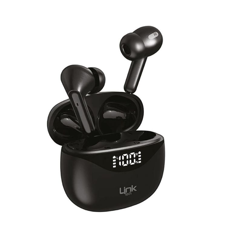 LinkTech LTW-S21 Siyah Stereo Gaming Bluetooth V5.1 Earphone Mikrofonlu Kulaklık