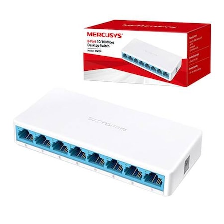 Mercusys MS108 8 Port 10/100 Mbps Switch